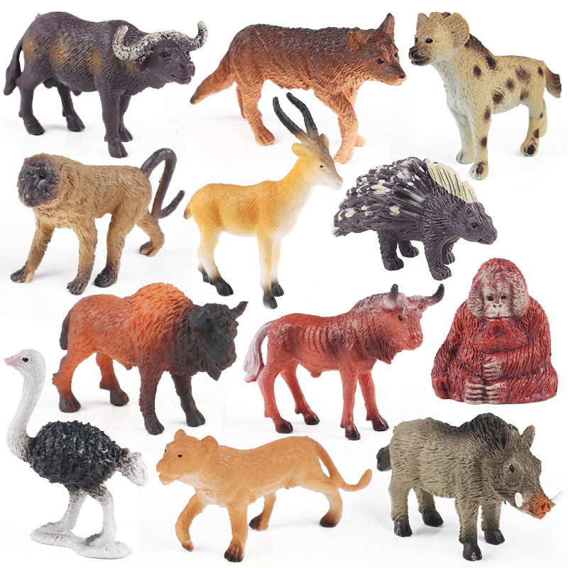 Kids Without Education - Oenux-Ensemble de modèles d'animaux sauvages africains,