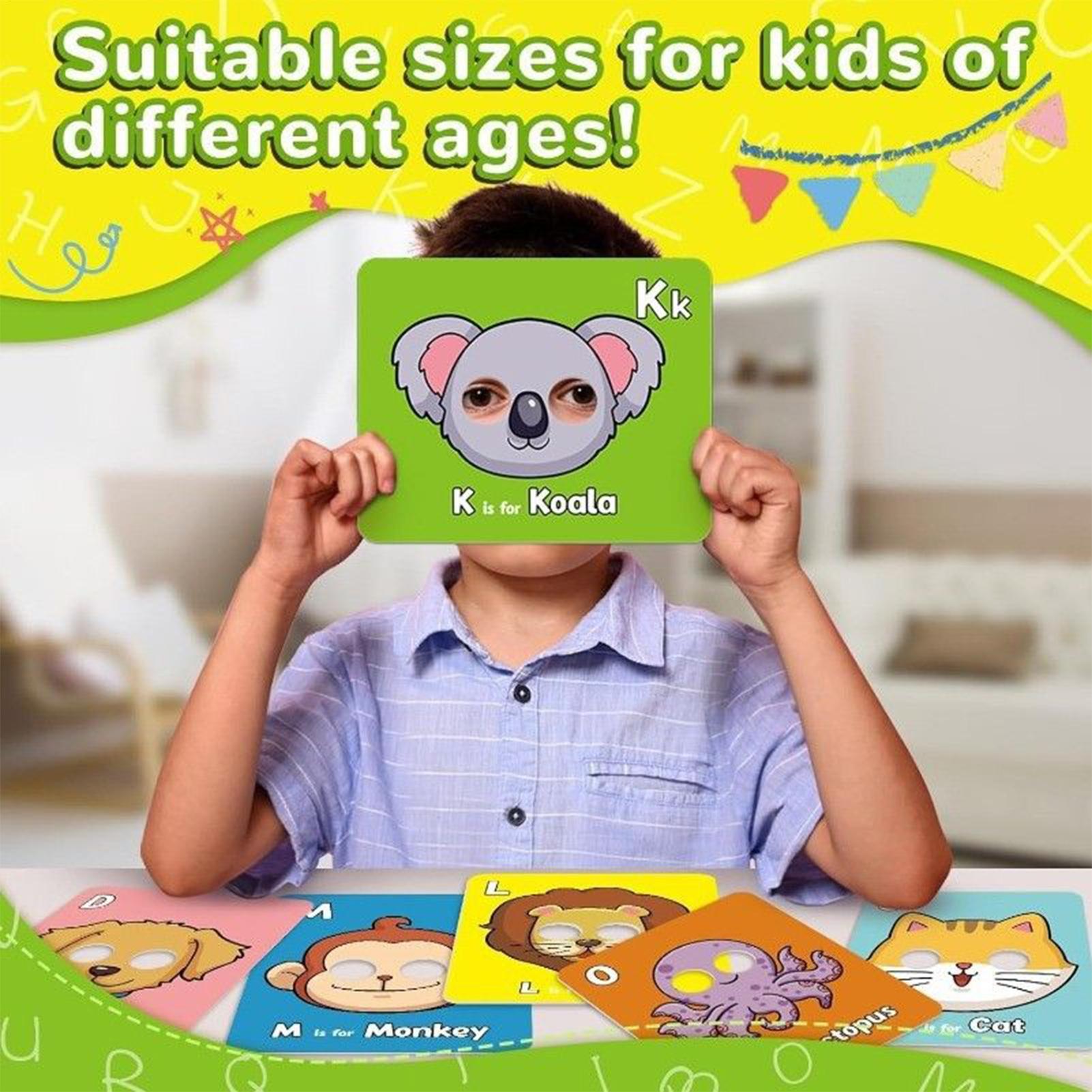 Flash Card Alphabet - 26 pièces cartes Flash de l'alphabet