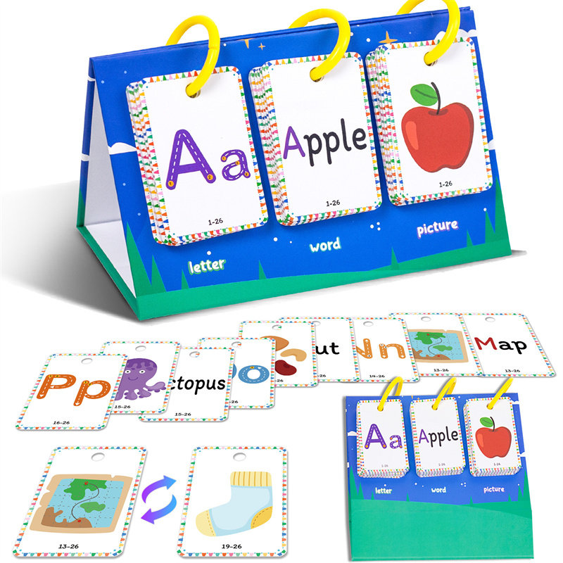 Flash Card Alphabet - Carte Flash pour l'éducation précoce, Alphabet