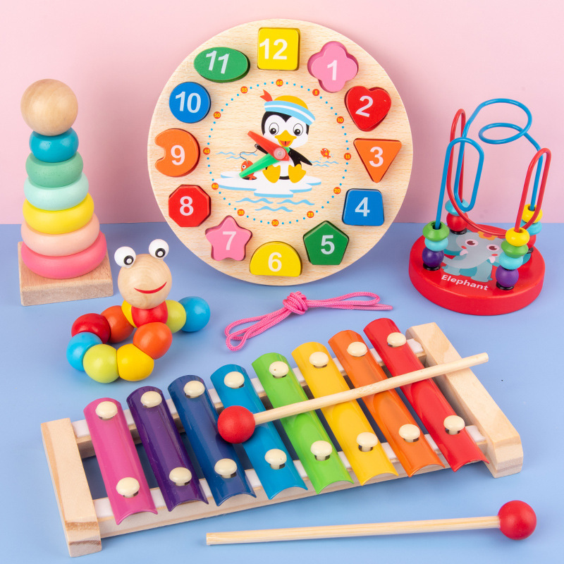 Kids Education Music - Jouets Montessori pour bébés, puzzle 3D