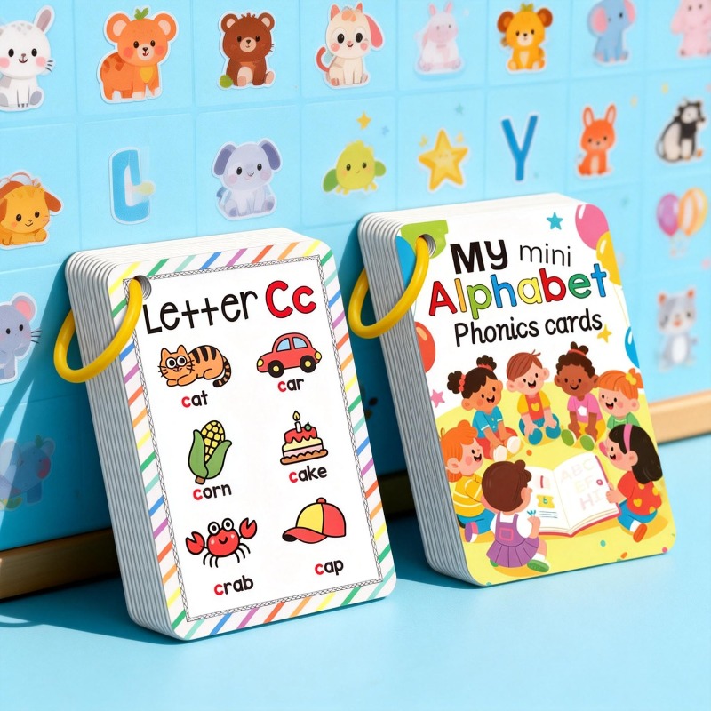 Flash Card Alphabet - Cartes de Cognition de l'Alphabet Animalier