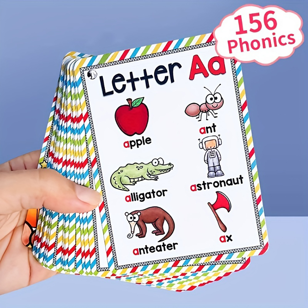 Flash Card Alphabet - Bview Art anglais 26 lettres Alphabet