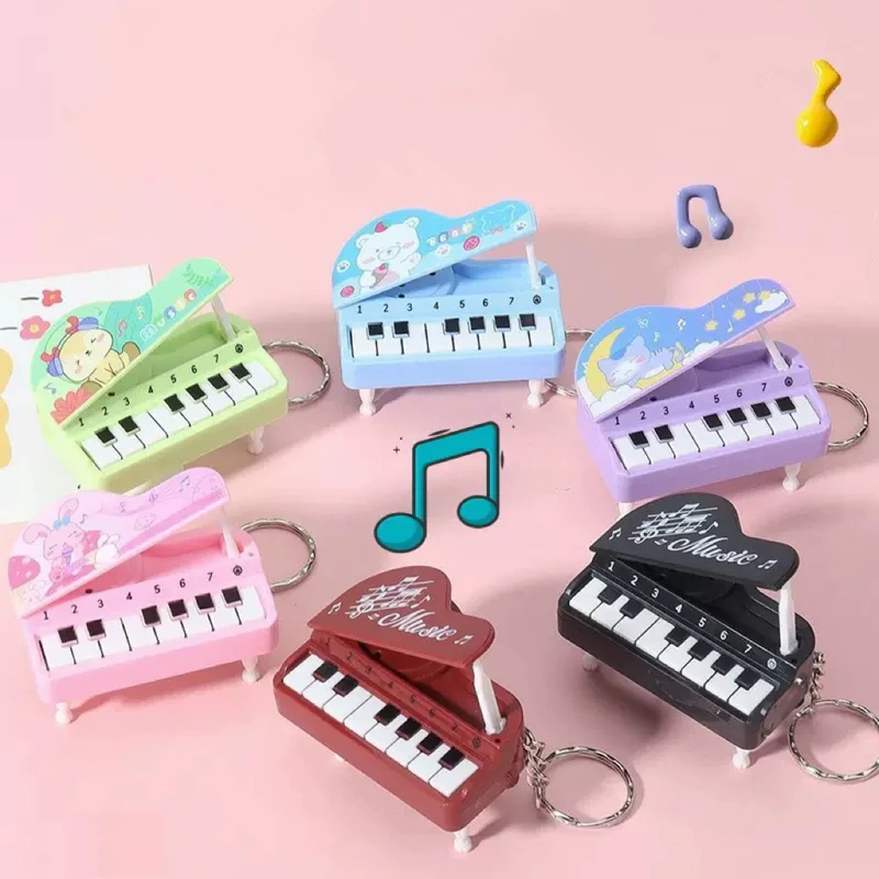 Kids Education Music - Mignon mini porte-clés piano de bureau,