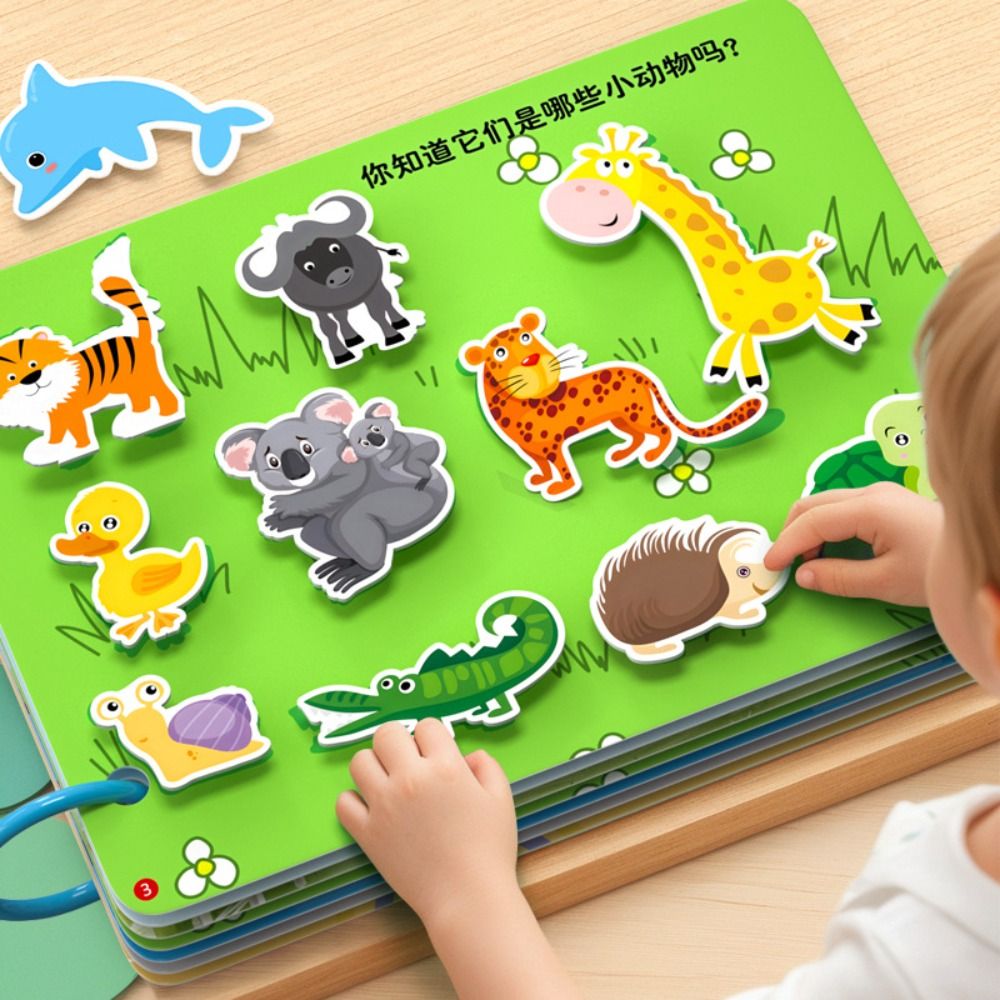 Educational Cartoon For Kids - Livre de déchirure Durable pour bébé,