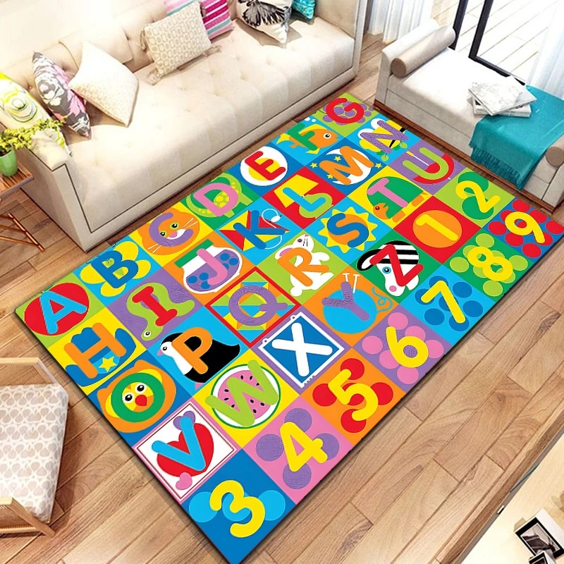 Kids Education Alphabet Numbers - Tapis d'apprentissage de l'alphabet, tapis ABC,