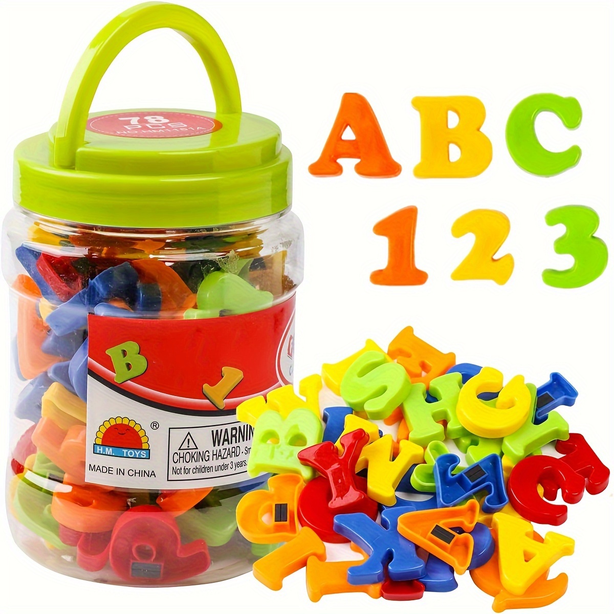 78 pièces lettres magnétiques  - Kids Education Alphabet Numbers avis et prix
