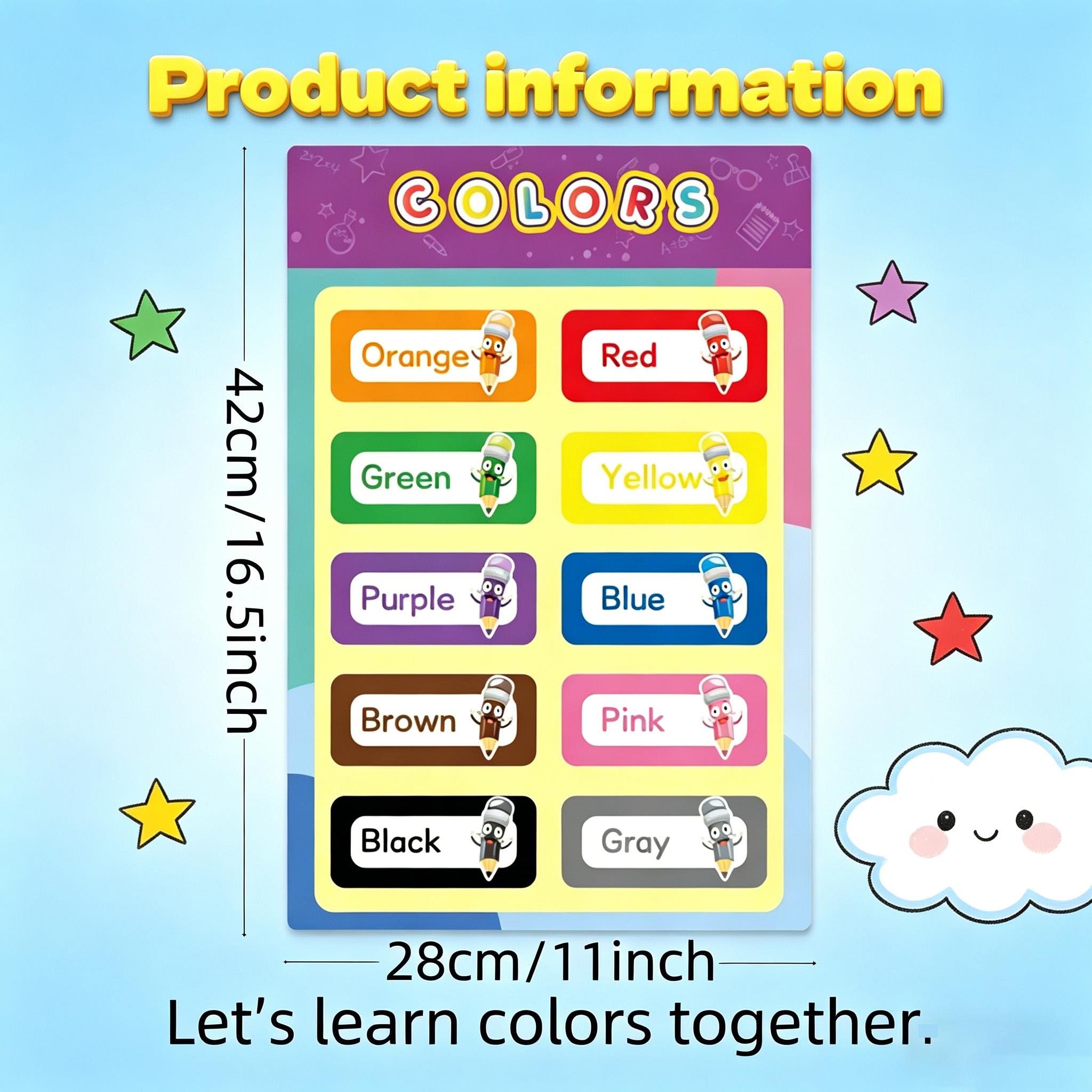 16 affiches éducatives pour le - Kids Educational Posters avis et prix