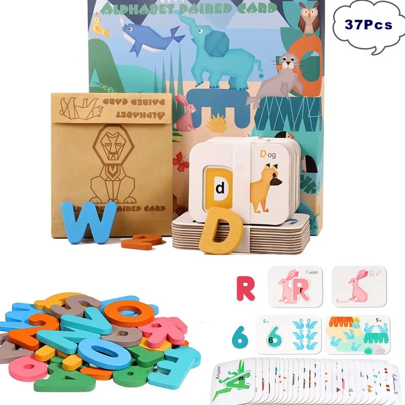 Cartes Flash en Bois Montessor - Flash Card Alphabet avis et prix