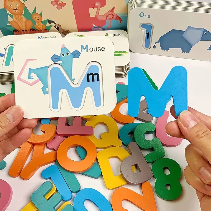 Cartes Flash en Bois Montessor - Flash Card Alphabet avis et prix