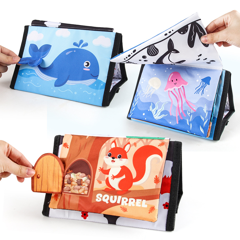 Livre en tissu noir et blanc p - Kids Education Material avis et prix