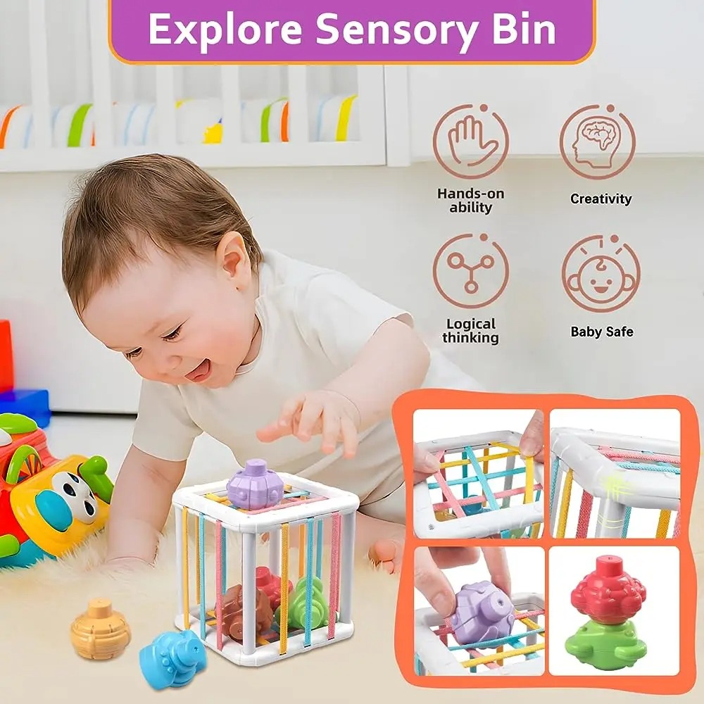 Cube de tri de formes Montesso - Kids Education Toy avis et prix