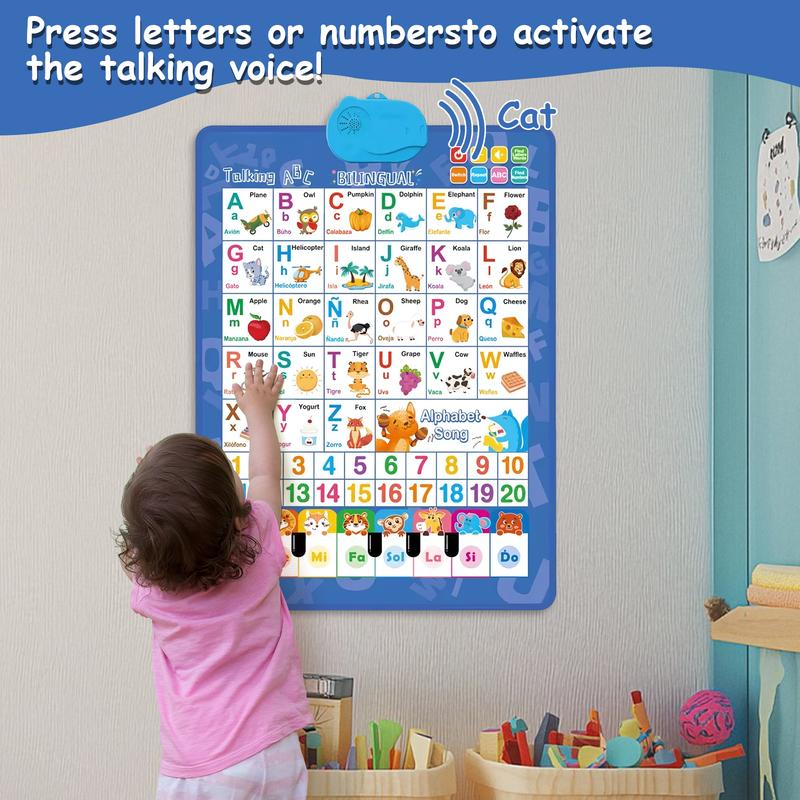 Affiche interactive bilingue a - Kids Educational Posters avis et prix
