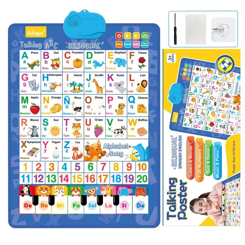 Affiche interactive bilingue a - Kids Educational Posters avis et prix