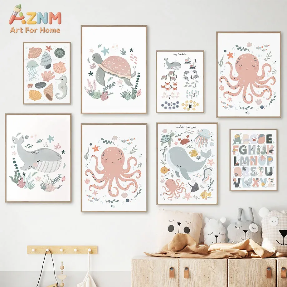 AZNM – toile décorative murale - Kids Educational Posters avis et prix