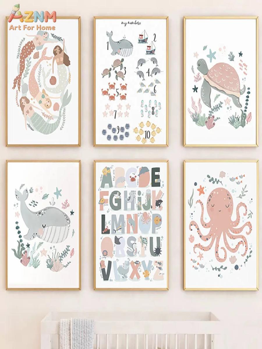 AZNM – toile décorative murale - Kids Educational Posters avis et prix