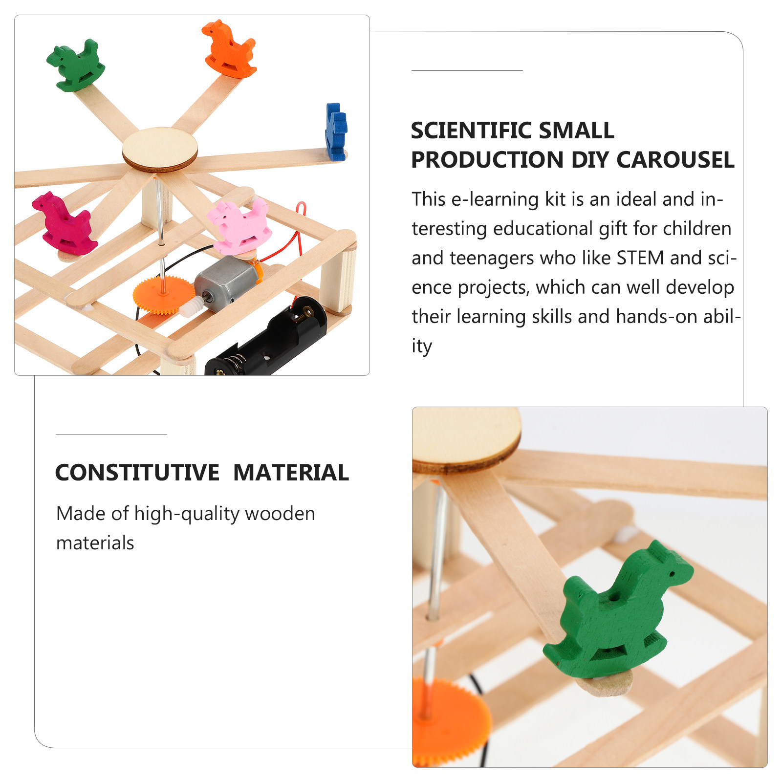 1 kit de montage de manège DIY - Kids Education Material avis et prix