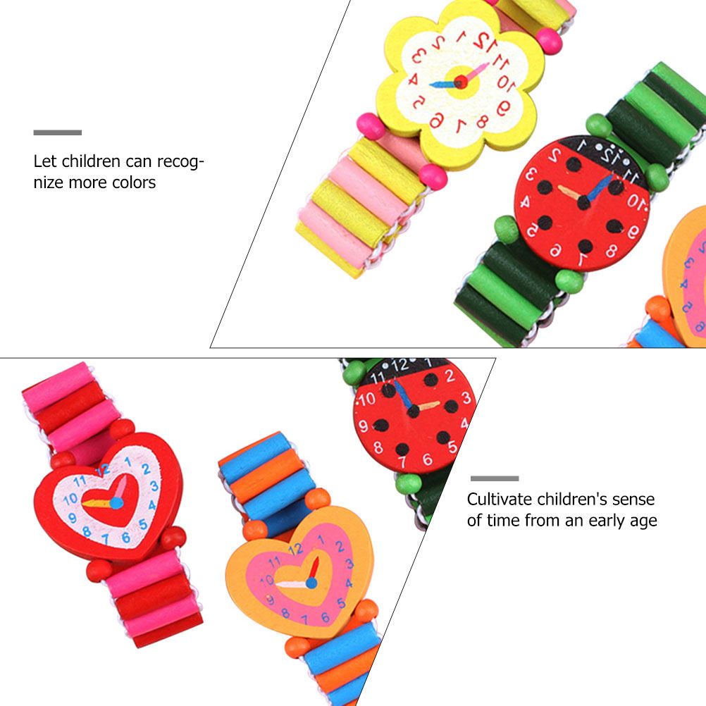 5 montres en bois pour enfants - Educational Cartoon For Kids avis et prix